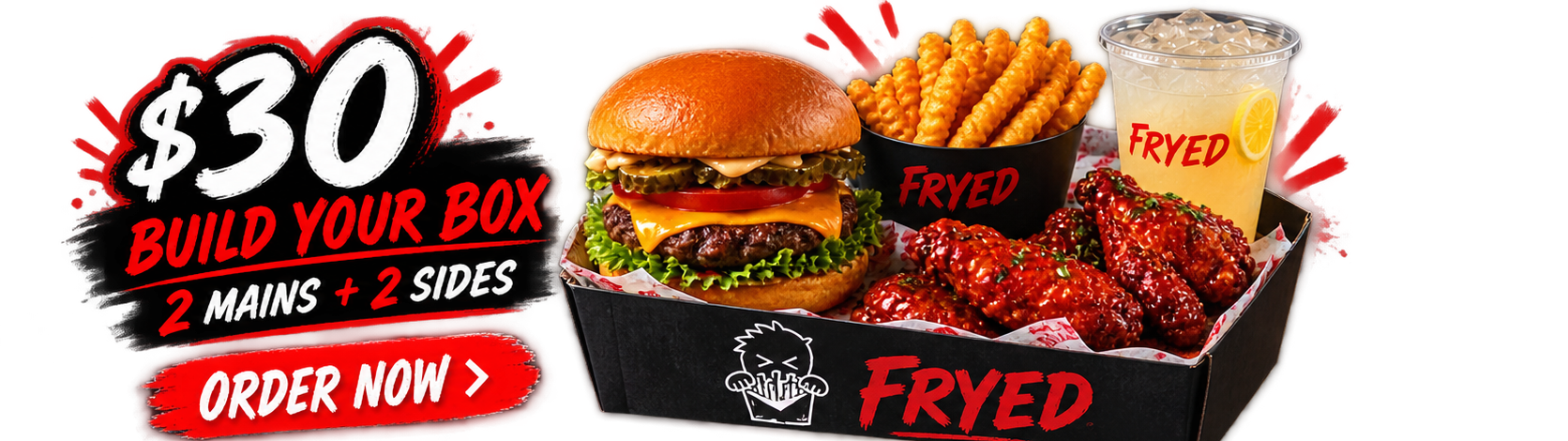 $30 Build Your Box — Pick 2 Mains + Pick 2 Sides