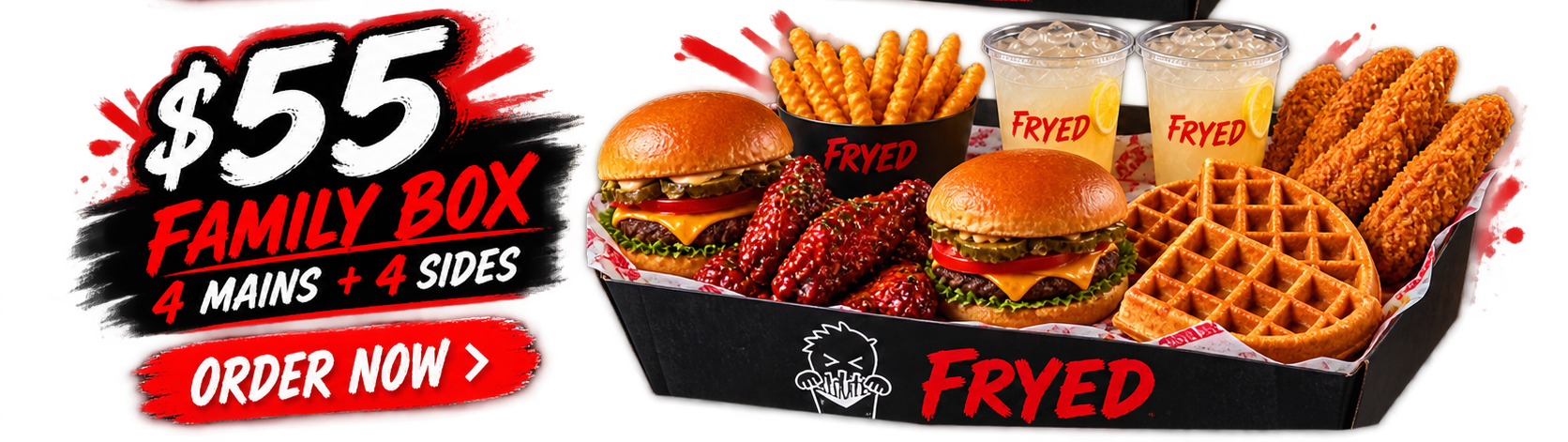 $55 Family Box — Pick 4 Mains + Pick 4 Sides
